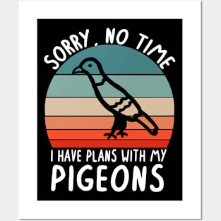 Feed plans with pigeons saying animal letter food Posters and Art